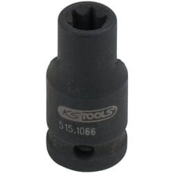 1/4" Bussola per avvitatori ad impulsi Torx, corta, E6
