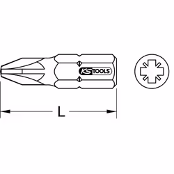 KS Tools 918.3044 punta per cacciavite 1 pz