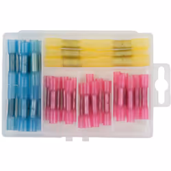 Adatti per cavi con sezione: rosso 0,5 - 1,5 mm², blu 1,5 - 2,5 mm², giallo 4,0 - 6,0 mm² Rapporto di restringimento 3:1 con  ...