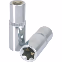 Torx profilo E Quadro femmina a norma DIN 3120 / ISO 1174 con sede per sfera di tenuta Finitura lunga Per utilizzo manuale Cr ...