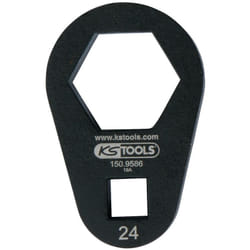 3/8' Chiave poligonale a innesto, extra piatta, 24 mm