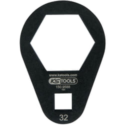3/8' Chiave poligonale a innesto, extra piatta, 32 mm