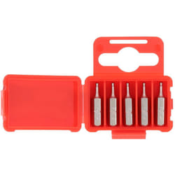 Inserto 1/4' ad esagono incassato, 25 mm, testa a sfera, 2 mm, confezione da 5