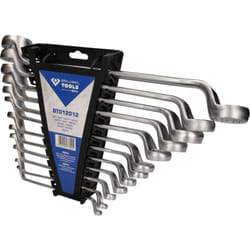 BT012012 Serie di chiavi poligonali doppie, curvata, 12 pz [Powered by ks tools] - Brilliant Tools