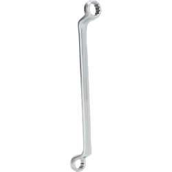 fabbricato secondo DIN 838 Forgiato Anelli piegati a 75° Con cromatura opaca Cromo vanadio Ampiezza chiave 14 x 15 mm La chia ...