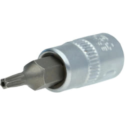 Bussola a inserto Torx 1/4&apos&apos,con foro, TB10