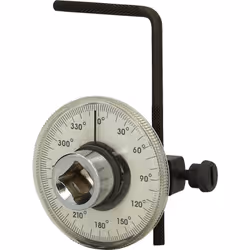 Scala goniometrica da 0° a 360° Vite di fissaggio con attacco quadro interno da 1/2" con attacco quadro esterno da 1/2" inclu ...