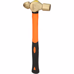 KS Tools BRONZEplus, Martello a testa sferica, Alluminio bronzo, Fibra di vetro, Arancione, Nero, Bronzo, 355 mm, 1,13 kg