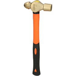 KS Tools BRONZEplus Martello a testa sferica Arancione, Nero, Bronzo