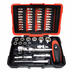 KS Tools 922.0651, Set di bussole, 1/4", 880 g