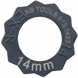 Estrattore per dadi, 14 mm Peso del tessuto 6 Dimensioni dell'imballaggio 1 Dimensione del profilo 14 mm