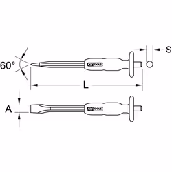 KS Tools 156.0251 scalpello per metalli - Vista aggiuntiva 2