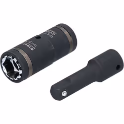 Serie di 2 pezzi 4 dimensioni in una bussola quadro interno da 1/2" La serie di bussole potenti 4in1 BRILLIANT TOOLS 4 BT6910 ...