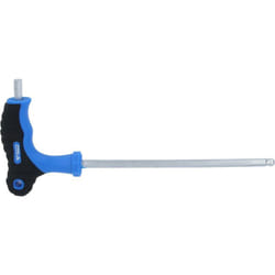 Brilliant Tools - Chiave maschio piegata a esagono incassato e a testa sferica con impugnatura a t 6,0 x150 mm