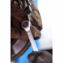 Llave de estrella de carraca, conmutable 16 mm