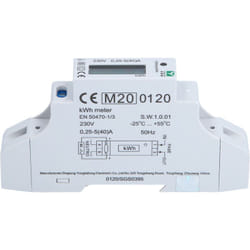 Kstools - Contatore elettrico efuturo per guida din, tarato mid, 1 fase, 3,7 o 7,4 kW