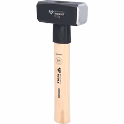 Fabbricazione secondo DIN 1041 Con protezione urti in plastica Con manico in hickory Testa di colore nero verniciata a polver ...