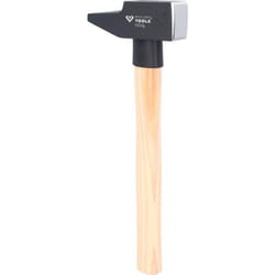 Martillo de bola con mango de nogal americano, 1000 g, forma francesa