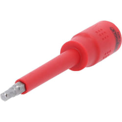 Kstools - Bussola a inserto isolata per viti a esagono incassato da 3/8', 5 mm, lunghezza 122mm