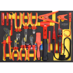 Isolamento a norma IEC 60900 Sistema a inserti dimensione M Per carrello portautensili Disposizione fissa degli utensili graz ...