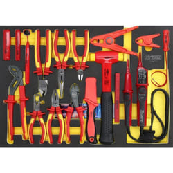 Kstools - Serie di pinze ergotorque vde nell&aposinserto in schiuma, 17 pz