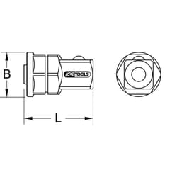 Adattatore a bussola gear 1/2'x3/4'