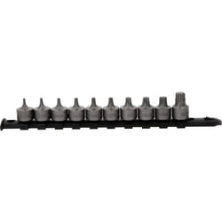Set bussole 3/8' per viti Torx, corta 10 pz. T10-T55