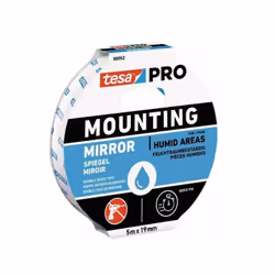 Nastro biadesivo Tesa Mounting Pro 66952-00004-00 - per specchi 5 metri per 19mm Nastro autoadesivo e resistente fissa in mod ...