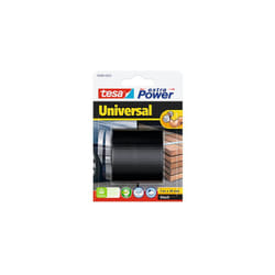 Tesa - 56490-00001 Nastro Telato Per Riparazioni Fissaggio Imballaggio Marcatura e Sigillatura Nero 5 m x 50 mm