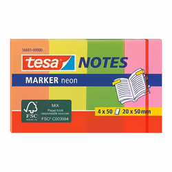 TESA 56691, Rettangolo, Multicolore, 20 mm, 50 mm, 50 fogli