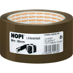 Tesa - nopi Nastro Adesivo per Pacchi, Per imballaggi e sigillature, Resistente all'invecchiamento e allo strappo, Extra forte e privo di solventi,