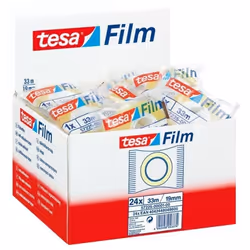 TESA Film Standart 19mm x 33m, 33 m, Trasparente, 19 mm