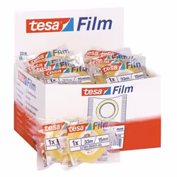 TESA Film Standart 15mm x 33m, 33 m, Trasparente, 15 mm