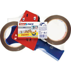 Tesa - Distributore di nastro da imballaggio 57108-00-01 Marrone Larghezza rotolo (max.): 50 mm Lunghezza rotolo (max.) 6