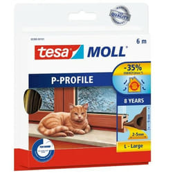 TESA P-Profile 6 m Finestra Gomma sigillante Autoadesivo Marrone