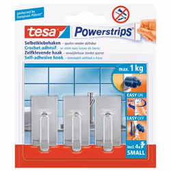 TESA 57540 Interno Gancio universale Argento 3 pz