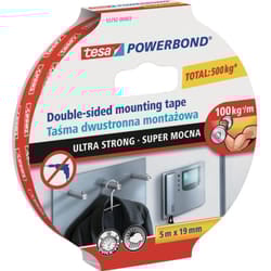Tesa - uk Powerbond - Nastro biadesivo in schiuma ultra resistente, 5 m x 19 mm