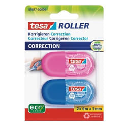 TESA 59817-00000 nastro di correzione 6 m Blu, Rosa 2 pz