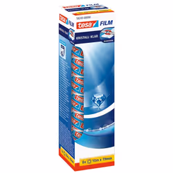 TESA 58245-00000-01, Trasparente, Decorazione, Polipropilene (PP), 10 m, 19 mm, 8 pz