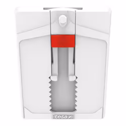 TESA 77767-00000 gancio di stoccaggio domestico Interno Gancio universale Grigio, Rosso, Bianco 2 pz