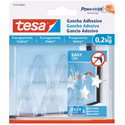 tesa Gancio adesivo per trasparenti e vetro 0,2 kg I ganci adesivi tesa per vetri sono la soluzione ideale per abbellire dive ...