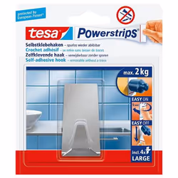 TESA 58266-00000 gancio di stoccaggio domestico Interno Gancio per asciugamano Acciaio inox 1 pz