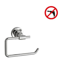 Tesa Tesa Luup Porta rotolo di carta igienica, metallo, cromo, facile installazione senza trapano (40287-00000-00)