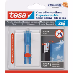 tesa® Chiodo adesivo regolabile per carta da parati e intonaco – per montare un quadro senza usare il trapanoI chiodi adesivi ...