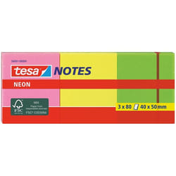 TESA 56001 pouch autoadesiva Rettangolo Verde, Rosa, Giallo 80 fogli Autoadesivo