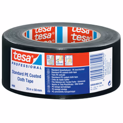 TESA 4688, Nero, Impacchettare, Imballaggio, Riparazione, Poliestere, 25 m, 50 mm