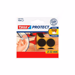 TESA 57893-00000-01, Marrone, Feltro, Rotondo, CE, 2,2 cm, 12 pz