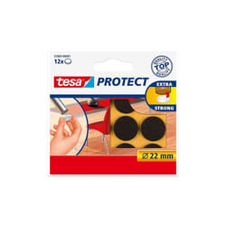 TESA 57893-00000-01 cuscinetto di protezione del pavimento per mobili 12 pz Rotondo