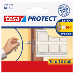 TESA 57899-00000, Bianco, Monocromatico, 10 mm, 10 mm, 8 pz