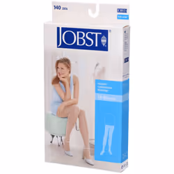 Calza compressiva Jobst UltraSheer con compressione graduata 15-20 mmHg, ideale per disturbi venosi lievi. Allevia gambe stan ...